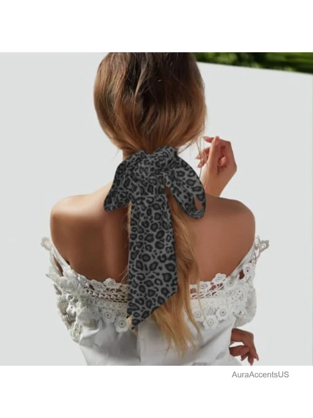 Silky Satin Fashion Scarf, Versatile Long Thin Headscarf for Hair, Neck, Handbag
